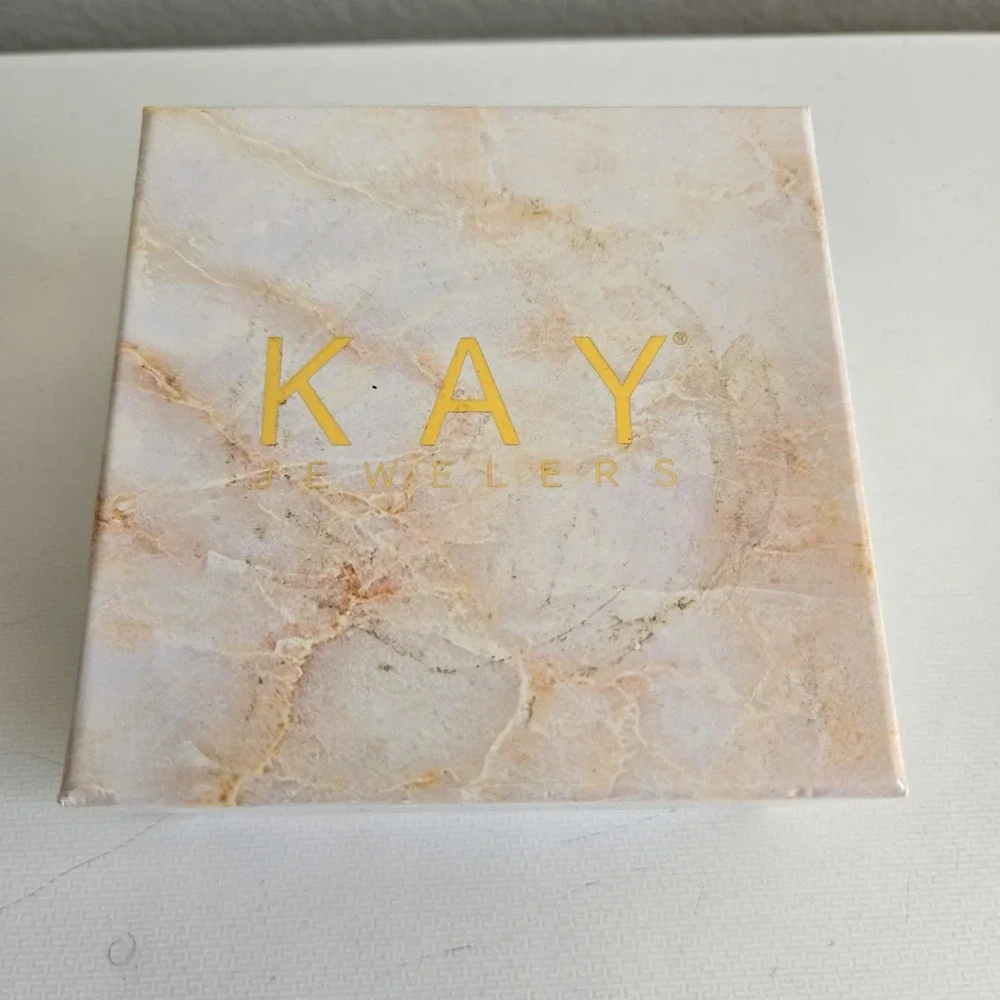 KAY JEWELER NEIL LANE Empty Ring Box & Outer Presentation Box‎ Marbled Gold